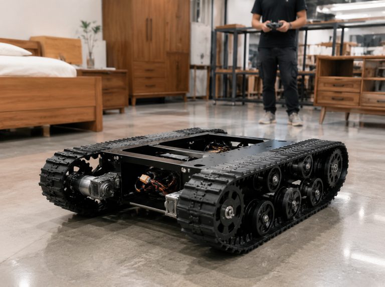 汤阴县小型电机驱动履带底盘